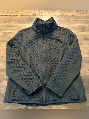 🌟 NWOT Quilted Black Zip-Up Jacket